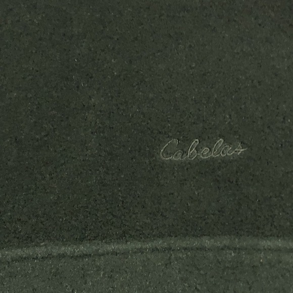 Cabelas Sweatshirt Pullover Men Sz XL Green 1/4 Snap Fleece Made in USA VINTAGE - Picture 13 of 13